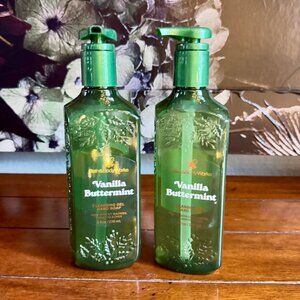 NEW 2-Pc VANILLA BUTTERMINT Cleansing Gel Hand Soap 8.0oz Bath & Body Works
